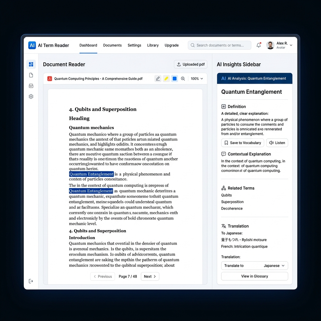 AI Term Reader Preview